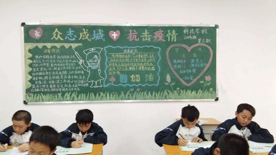 有关新冠肺炎疫情防控的黑板报期刊