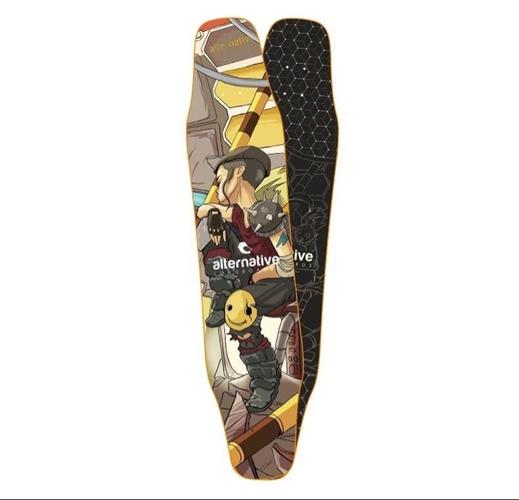 板毒长板双翘滑板 dc 平花代步刷街 alternative 年波兰长板 2017