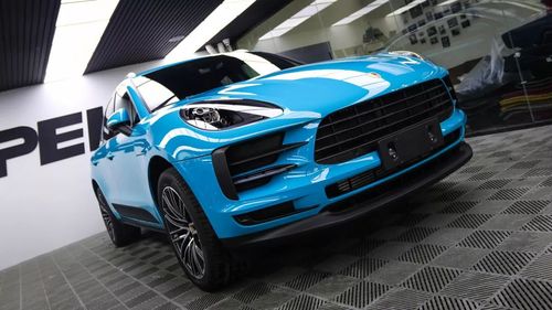 迈阿密蓝丨保时捷macan特别色系需要特别保护