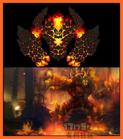 巨大火焰魔像&熔岩巨兽