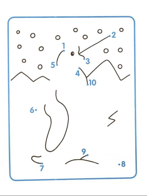 儿童1-10数字连线画_幼儿园_幼儿园数字连线画_母婴