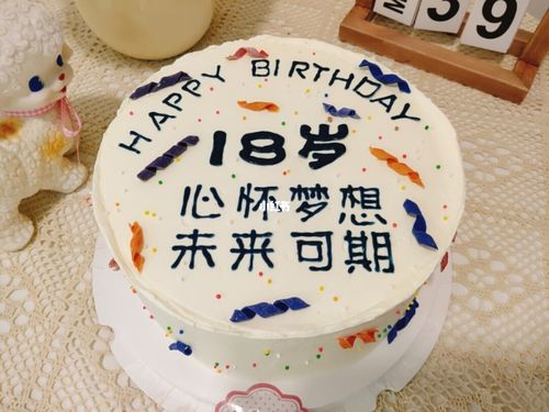 18岁 心怀梦想 未来可期 成人礼生日蛋糕_成人礼_生日