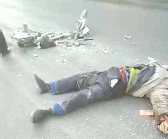 张家口怀安发生车祸!脑袋被压粉碎!