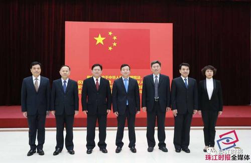 摄) 朱伟当选佛山市人民政府市长,蔡家华,许国,江楷鑫 ,赵海,俞进