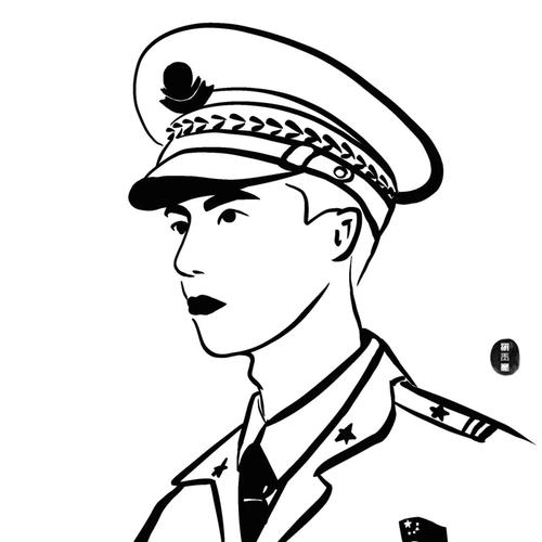 警察简笔画/警察头像_简笔画_头像_插画师_我是原创插画师_文化_绘画