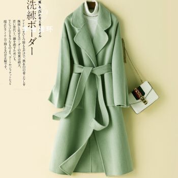 2020羊绒大衣流行趋势,2021大衣流行趋势 单曲循环 轻奢品牌女装双面羊绒大衣女中长款宽松2020