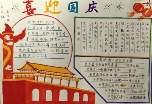 上集中学"我为祖国庆生"手抄报比赛