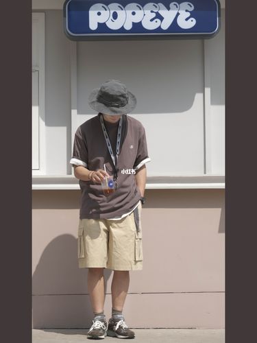 21ss穿搭|斑马线与popeye_穿搭_春夏穿搭_日系_短裤_得力怎么样_潮流