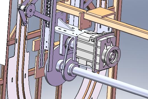 这是减速机的安装方式,接口处直接接伺服电机,空载时响声相对小些,用