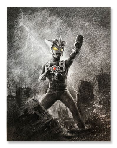 素描奥特曼-认识吗,绘画步骤分享_素描_绘画_奥特曼_知识_艺术