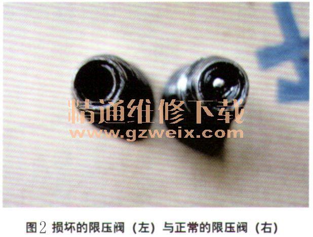故障排除:更换4个连杆喷嘴限压阀,装复试车,怠速时的机油压力能