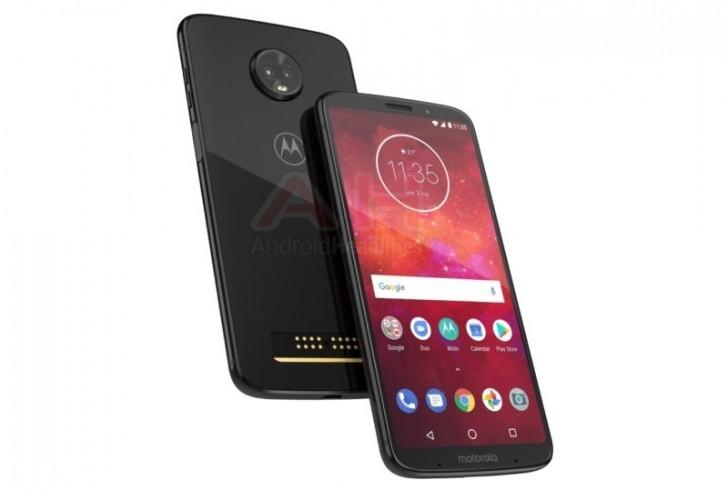 联想moto z3 play高清图曝光,18:9屏幕 侧面指纹