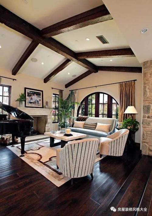斜顶客厅装修竟然这么好看,效果图欣赏