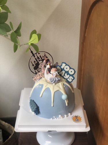 女孩蛋糕_蛋糕_百日宴_宝宝百日蛋糕_美食_美食展示
