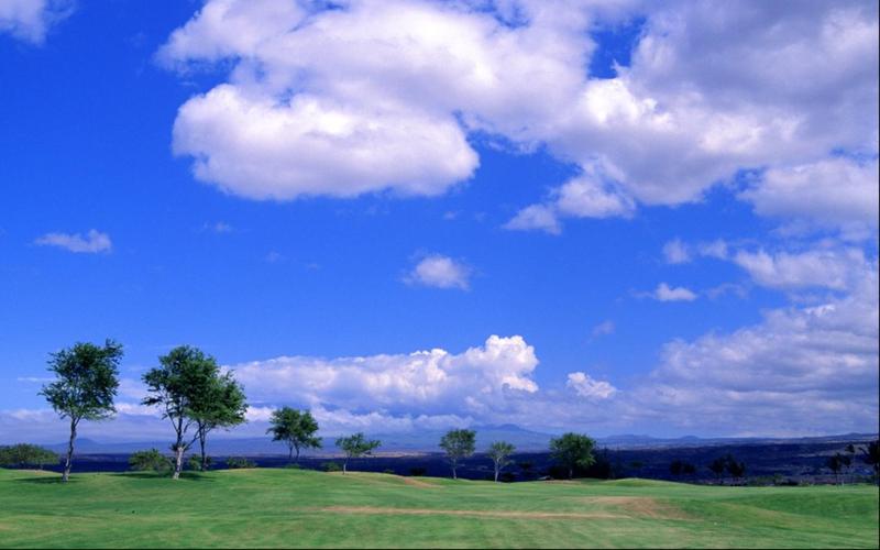 蓝天白云桌面壁纸理想中的自然环境