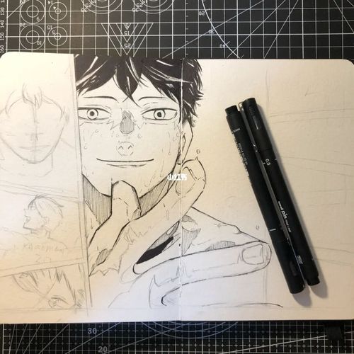 排球少年 手绘临摹_排球_临摹_手绘_排球少年_文化