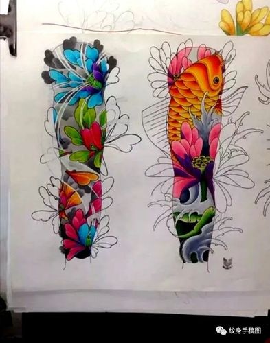 花臂纹身 纹身素材 最新纹身手稿 纹身图案 花臂纹身