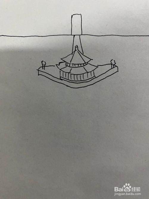 青岛栈桥简笔画