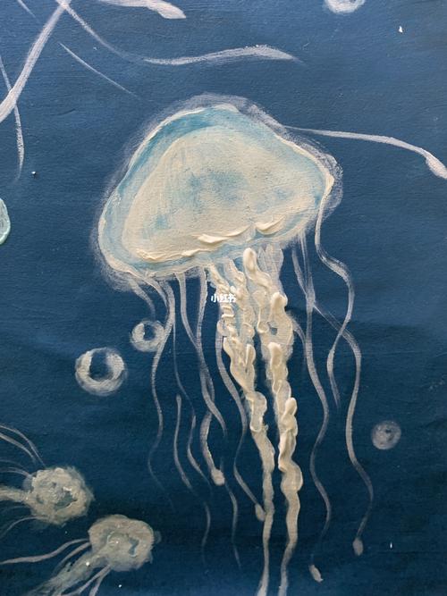丙烯画临摹-水母_丙烯画_临摹_水母_文化_绘画
