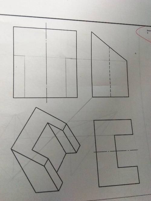 平面立体投影补充完整三视图,急用拜托了谢谢