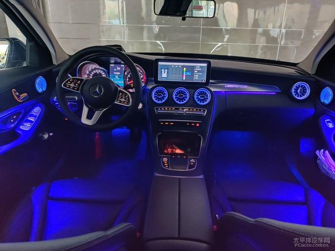 烟台汽车氛围灯改装#奔驰c车内氛围灯,64色氛围灯,烟台悦声汽车改装