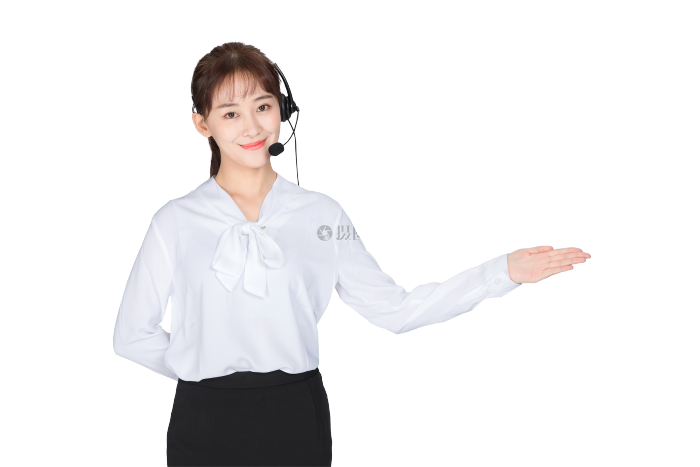 客服美女-背景素材图片-图怪兽