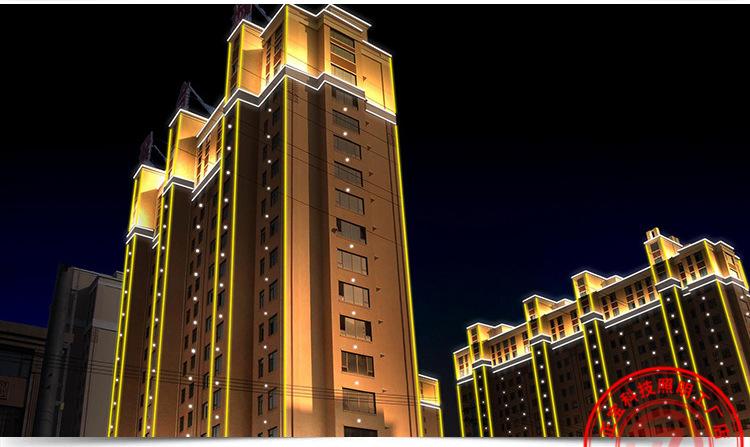 led铝材护栏管跑马霓虹线条灯内外控户外防水广告七彩