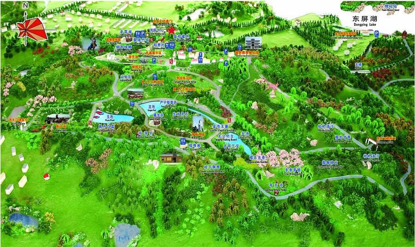 溧水大金山导游地图