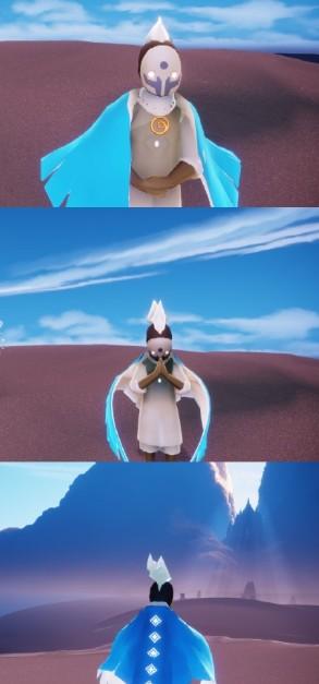 光遇蓝白斗篷什么样