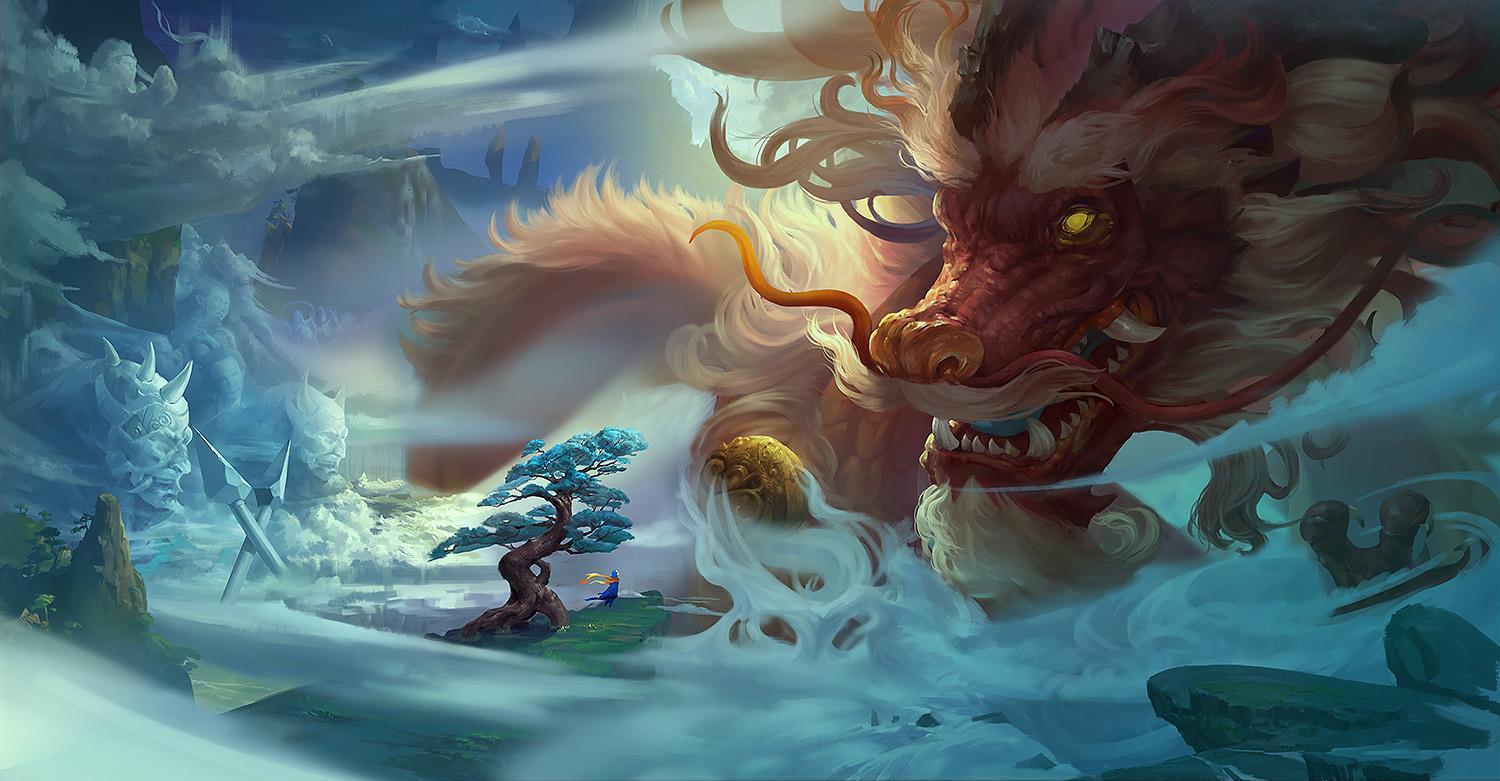 上古十三神龙排名,第五是元始天尊坐骑,第三被麒麟一族奉为祖先