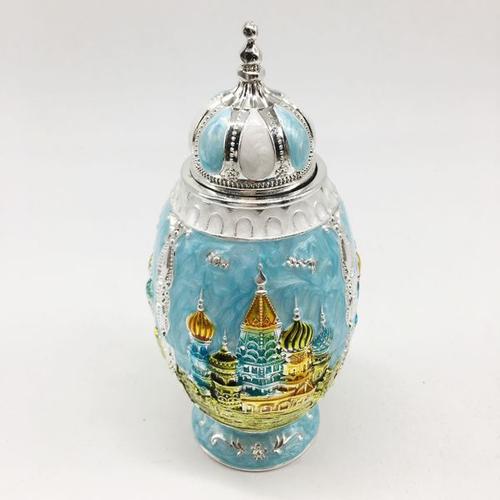 购客俄罗斯牙签筒欧式建筑style哈尔滨旅游纪念品椭尖客自动免邮费白