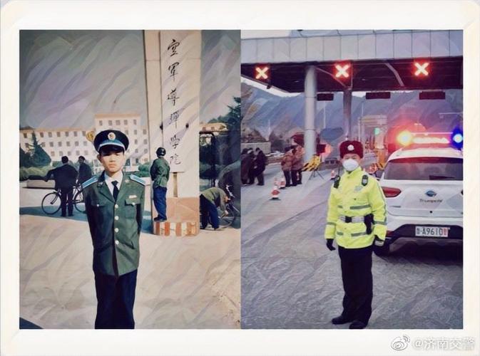 抗击疫情公安在行动# #济南交警在线# 我们是转业军人,也是人民警察