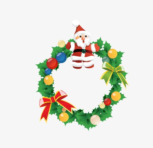 圣诞环矢量图