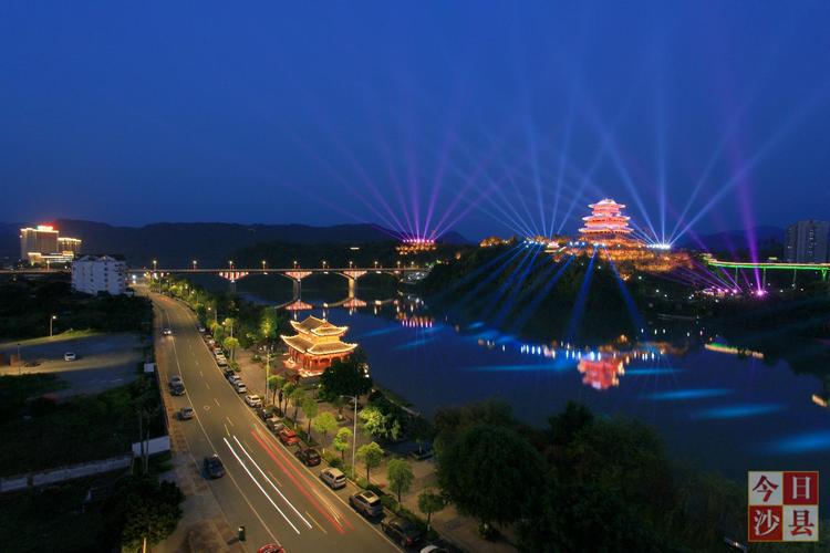 沙县七峰叠翠凝翠阁及翠阁广场夜景灯光秀工程荣获2018年度中国景观