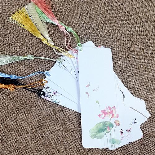 国画书签创意古典中国风简约文艺古风水墨背面空白可diy书写绘画