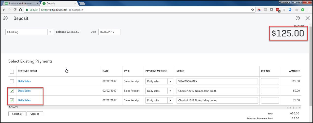 how to record daily sales in quickbooks online