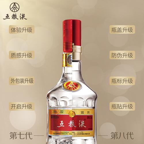 粮食酒精盒装四川浓香型宜宾五粮液八代