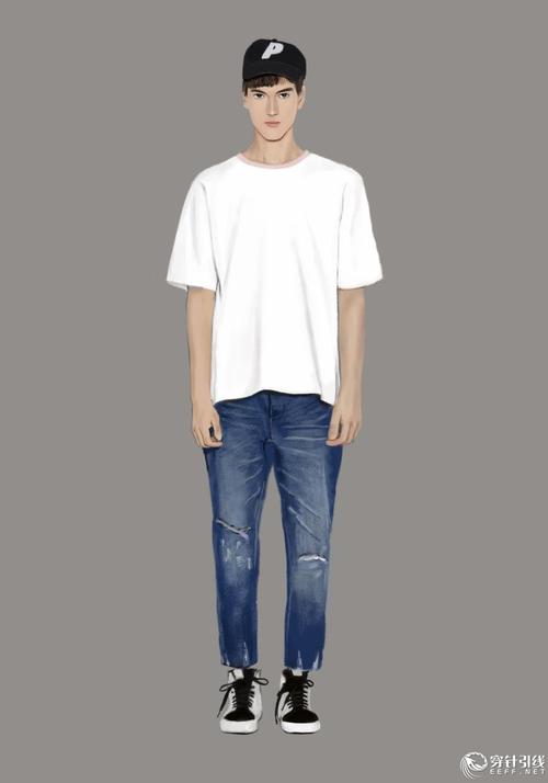 基本男模特-服装画/服装设计手稿 - 穿针引线服装论坛