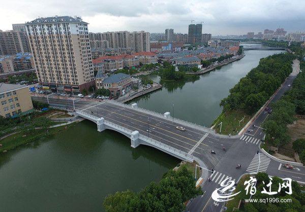 宿迁市区宝龙南巷黄河桥通车啦