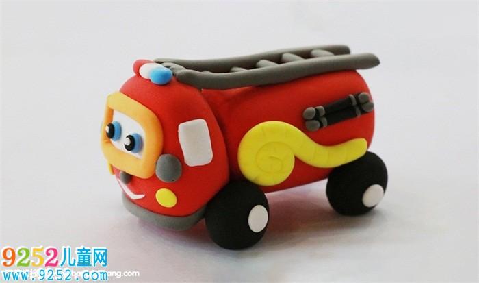 怎么用超轻粘土捏消防车? 超轻粘土