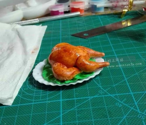 粘土捏出来的烧鸡手办做法