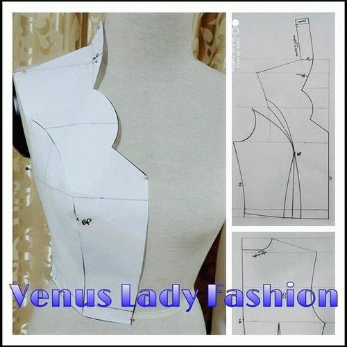 11种领型的纸样 立体裁剪 修正参考,不会画的赶紧看看吧