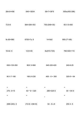 三年级上册脱式计算题100道.docx 4页