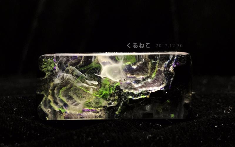 【滴胶】我造了片森林.作品:《森》切割打磨抛光