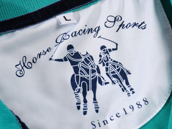 定制200克90%棉10%桑蚕丝内衬贴布保罗骑士翻领短袖衫