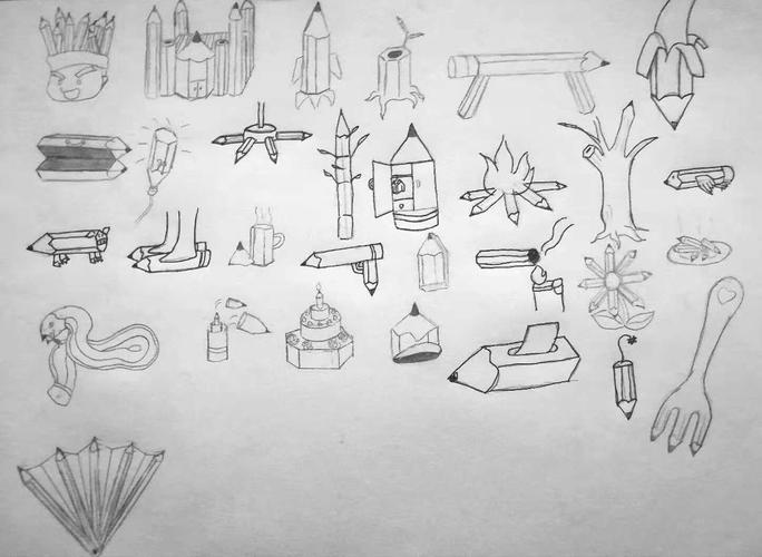 《图形创意》单元素视觉形象想象训练作业展