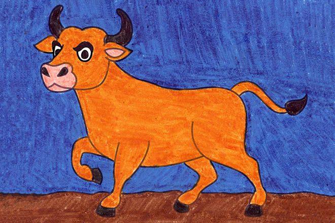 怎么教孩子一步一步画牛的简笔画(步骤图解)