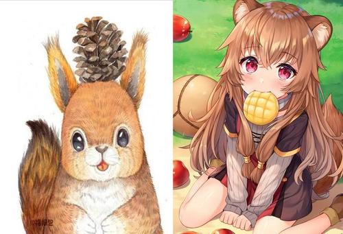 小动物拟人来了,圆滚滚变萌妹子,胖企鹅喝果汁,蓝猫女仆很可爱