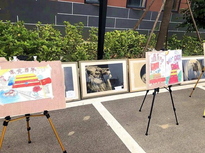 泗县二中举办庆祝建党100周年画展