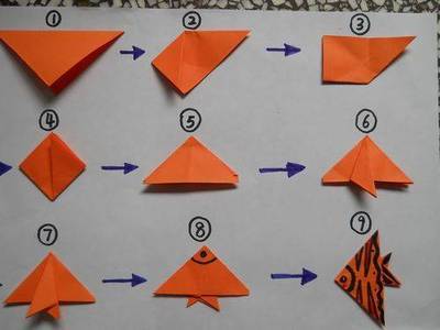 热带鱼折纸大全图解